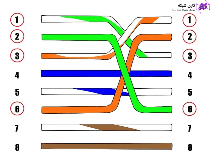 نحوه سوکت زدن کابل شبکه 1 سوکت زدن کابل شبکه