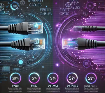 کابل شبکه یا فیبر نوری